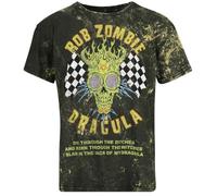 Rob Zombie Dragula Racing Hombre Camiseta Marrón S 100% algodón Regular