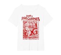 Rob Zombie - Hi-con Corpses On White Camiseta, Mujer Tallas Grandes, Blanco, 4XL Grande