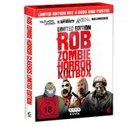 Rob Zombie Horror Kultbox (Limited Edition mit 4 Kult-Horror-Hits auf DVD, Sammelschuber und Poster) [Alemania]