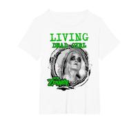Rob Zombie - Living Dead Girl On White Camiseta, Mujer Tallas Grandes, Blanco, 1XL Grande
