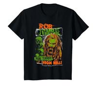 Rob Zombie Pure Terror Camiseta, Niños, Negro, 10 años