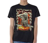 Rob Zombie - T-Shirt # Xxl Black Unisex # Born to Go Insane