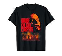 Rob Zombie Title Fire V2 Camiseta, Hombre, Negro, 3XL