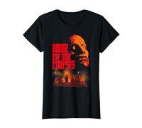 Rob Zombie Title Fire V2 Camiseta, Mujer, Negro, 3XL