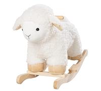 roba Animal Balancín - Oveja Balancín Acolchada y Suave - de 3 Años - Juguete de Peluche - Blanco