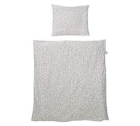 roba Babybettwäsche Miffy® 80 x 80 cm - Bettwäsche Set für Babybett & Beistellbett - Hasen Motiv - Bettbezug 80x80 & Kissenbezug 40x35 cm - Grau
