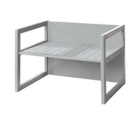 roba Banco Infantil 2en1 de Madera - Ajustable en 2 Alturas de Asiento - Convertible en Mesa o Escritorio Infantil - Capacidad Máxima 60 kg - Estilo Campestre - Gris