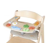 roba Bandeja con Elementos de Juego - Compatible con Silla Alta Sit Up Flex - Incluye 9 Elementos para Jugar - A partir de 6 Meses - Madera Natural