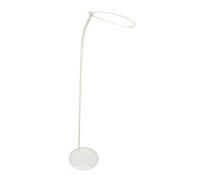 roba Barra de Cielo para Dosel de Cuna - Soporte Universal para Dosel Independiente en Blanco - Accesorios para Cama de Bebé - Aprox. 150 cm de Alto/Redonda