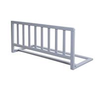 roba Barrera de Cama Infantil de Madera de 90 cm - Protección Segura contra Caídas para Bebés - A partir de 18 meses - Instalación Sencilla sin Taladrar - Altura de 38 cm - Gris