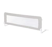 roba Barrera de Cama Infantil y Bebé Inclinable y Anticaídas - Barra de Cama Plegable - Longitud 135 cm - Altura 51 cm - Gris