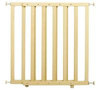 roba Barrera de Seguridad Infantil Extensible, Madera Natural, Sin Taladrar, Para Puertas y Escaleras, Ancho Ajustable de 62, 106 cm