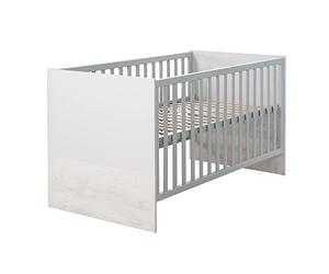 roba Baumann Cama infantil combinada 1911803 de Roba, 70 x 140 cm, regulable en 3 alturas, varillas planas, 3 peldaños deslizantes, convertible en cama infantil