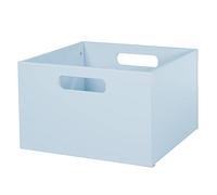 roba Caja de Almacenamiento de Madera para Habitación Infantil - Caja Almacenajecon con Asas para Juguetes y Decoración - Azul