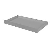 roba - Cajón de Almacenamiento para Cuna, Universal con 4 Ruedas, 138 x 72 x 16 cm, Madera lacada, Color Topo, Gris