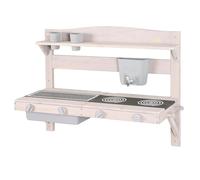 roba Outdoor cocina de barro para colgar incl. accesorios gris esmaltado