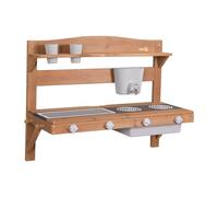 roba Outdoor Cocina de barro para colgar incl. accesorios teca esmaltada