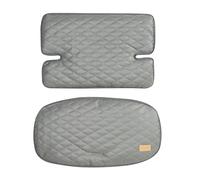 roba Cojín de Asiento "Luxe" - Inserto de 2 Piezas - Diseño Acolchado "Stone quilted" - para Todas las Tronas "Sit Up"- Cuero PU Limpiable - Gris Oscuro