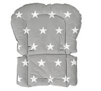 roba Cojín de Trona Little Stars - Impermeable y sin Ftalatos - Reductor de Asiento - Estampado de Estrella - Gris