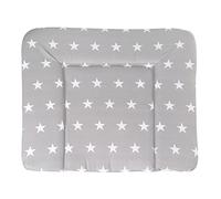 roba Colchón Cambiador Bebe Impermeable 85 x 75 cm - Little Stars - Borde Elevado - Colchon para Mueble Cambiador - Sin Ftalatos - Estampado de Estrellas Blancas