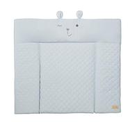 roba Colchon Cambiador Impermeable roba Style - 85 x 75 cm - Bordes Elevados - para Mesa de Cambio - Sin Ftalatos - Fácil de Limpiar - Azul / Cara de Oso