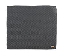 roba Colchón Cambiador "Luxe" - 85 x 75 cm - Cuero PU Limpiable - Diseño Acolchado "Graphite quilted" - Gris Grafito