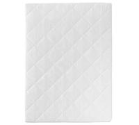roba Colchón para Parque Bebé Rectangular 75 x 100 cm - Núcleo de Espuma de PU Transpirable - Funda Acolchada y Desmontable con Cierre de Cremallera - Blanco