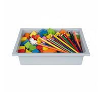 roba Cubeta de Juego Outdoor+ - Accesorio para Muebles de Juego Exterior, Cocina de Barro y Mesa de Agua - Recipiente para Arena, Agua e Ideas de Juego - aprox. 6-7 Litros - Gris