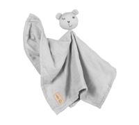 roba Doudou para Bebé Lil Planet 40 x 40 cm, Pañito de Apego con Cara de Conejito, Muselina y Jersey de Algodón Orgánico, Gots y Oeko-Tex® Standard 100, Gris Plata