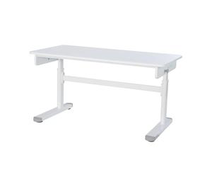 roba Escritorio infantil Basic blanco regulable en altura 110x60 cm | Escritorio infantil ergonómico, regulable en altura de 62-78 cm, con estructura estable para el dormitorio infantil.