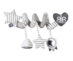 roba Espiral de Actividades para Cuna Rock Star Baby 3 - Cochecito Interactivo con Elementos Sensoriales - Juguetes Colgantes en Gris/Blanco