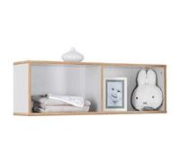 roba Estantería de Pared 'Caro', Que combina con la cómoda con Cambiador 'Caro', Estante Colgante para Habitaciones de niños, Color Gris Claro, de Madera