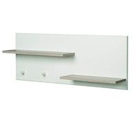 roba Estantería de Pared, repisa para habitación de bebé 'Felicia', sobre la cómoda con Cambiador de la habitación Infantil, con 2 estantes y 2 Ganchos