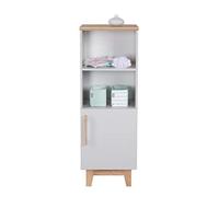 roba Estantería Independiente 'Caro', Color Gris Claro, de Madera para habitación de bebé y niños con tecnología de Cierre Suave (Soft Close)