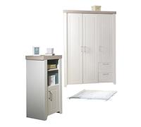 roba Estantería Independiente 'Felicia' con Cuerpo en decoración Blanco, frentes en Canadian White, Corona en decoración Luna ELM