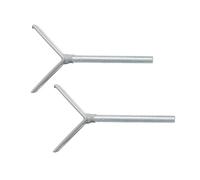 roba Husillos en Y Juego de 2 - Accesorio para Barrera easySafe+ - Puertas y Escaleras - Compatibles con Extensiones y Barandillas - Montaje Antideslizante sin Taladrar - Puntas de Goma