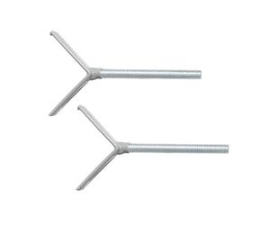 roba Husillos en Y Juego de 2 - Accesorio para Barrera easySafe+ - Puertas y Escaleras - Compatibles con Extensiones y Barandillas - Montaje Antideslizante sin Taladrar - Puntas de Goma