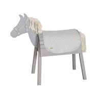 roba Juego de accesorios para exterior caballo de juego roba Style - Manta y cabestro para caballo volteador - Accesorios para niños a partir de 3 años - microfibra fácil de limpiar - Gris