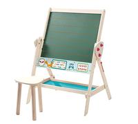 roba-kids- Pizarra Escritorio de Madera, Color Natural con Taburete (roba Baumann 7015 FE)