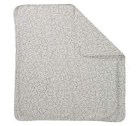 roba Manta de bebé Miffy - 80 x 80 cm - Manta de algodón para niñas y niños con diseño de Conejito - Manta para Cochecito de bebé para abrazar, Gatear y Jugar - Gris
