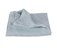 roba Manta para Bebé Lil Planet en Diseño de Punto - 80 x 80 cm - Mantita para Niñas y Niños - Algodón Orgánico Certificado GOTS y OEKO TEX - Azul Claro