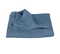 roba Manta para Bebé Seashells Indigo, 80 x 80 cm, 100% Algodón Orgánico, Manta de Punto Suave, para Cuna, Cambiador y Cochecito, Gots y Oeko-Tex®, Azul