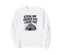 Roba mi Papa frita I Dare You - Paloma Enojada Divertida Sudadera