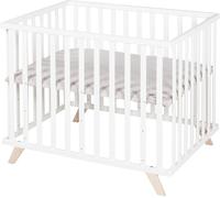 roba Parque infantil 75x100 cm, altura regulable, blanco