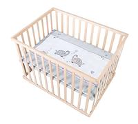 roba Parque infantil bebé Jumbotwins 75 x 100 cm con acolchado nature - talla75x100 cm