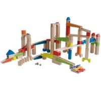 ROBA Pista de canicas de madera (Estampado multicolor)