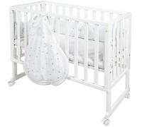 Roba ROB4005317314990 Cuna de colecho 3 en 1 SAFE ASLEEP Sternenzauber Blanca