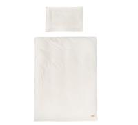 roba Ropa de Cama Infantil Seashells Oyster 100 x 135 cm - Juego de 2 pz para Cunas - Algodón Orgánico - Certificado Gots y Oeko-Tex 100 - Blanco