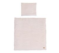 roba Ropa de Cuna Frosty Almond 80 x 80 cm - Conjunto de Ropa de Cama 2 pz para Bebés - Hecho de Algodón Orgánico - Certificado GOTS y Oeko-Tex 100 - Beige