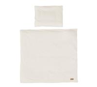 roba Ropa de Cuna Seashells Oyster 80 x 80 cm - Conjunto de Ropa de Cama 2 pz para Bebés - Hecho de Algodón Orgánico - Certificado Gots y Oeko-Tex 100 - Blanco